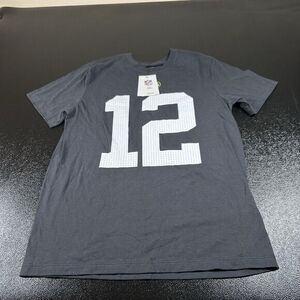 Nike Green Bay Packers Shirt Mens Medium Gray Aaron Rodgers NFL Short Sleeve New